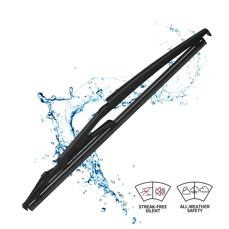 ASLAM Rear Wiper Blade,ASLAM Rear Windshield Wiper Blades Type-E 12P for Scion XB 2004-2006,Exact Fit(Pack of 2) - Image 5